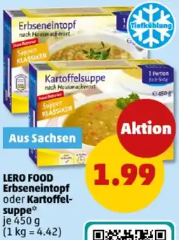 PENNY LERO FOOD Erbseneintopf oder Kartoffelsuppe Angebot