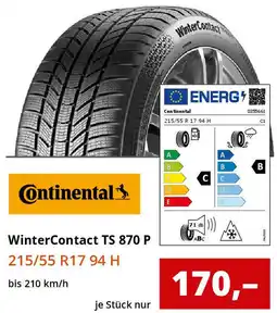 Reifen1+ Continental WinterContact TS 870 P Angebot