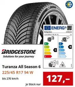 Reifen1+ BRIDGESTONE Turanza All Season 6 Angebot