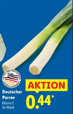 Lidl Deutscher Porree Angebot