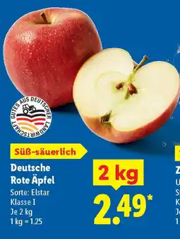 Lidl Deutsche Rote Äpfel Angebot