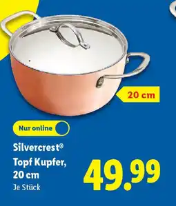 Lidl Silvercrest Topf Kupfer, 20 cm Angebot