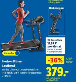 Lidl Horizon Fitness Laufband Angebot