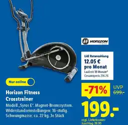Lidl Horizon Fitness Crosstrainer Angebot