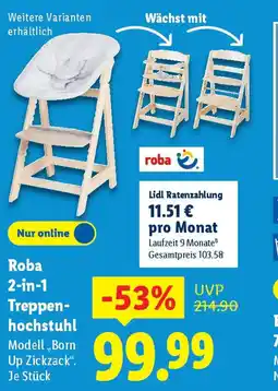 Lidl Roba 2 in 1 Treppen- hochstuhl Angebot