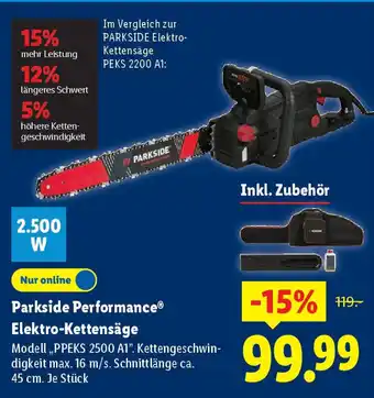 Lidl Parkside Performance Elektro-Kettensäge Angebot