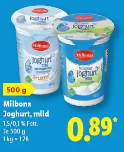 Lidl Milbona Joghurt, mild Angebot