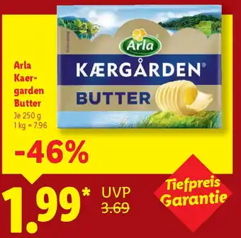 Lidl Arla Kaer- garden Butter Angebot