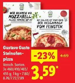Lidl Gustavo Gusto Steinofen- pizza Angebot