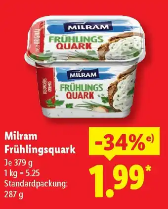 Lidl Milram Frühlingsquark Angebot