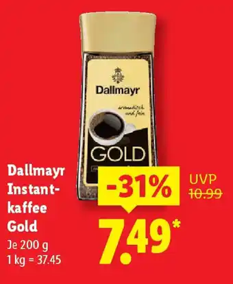 Lidl Dallmayr Instant- kaffee Gold Angebot
