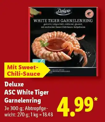 Lidl Deluxe ASC White Tiger Garnelenring Angebot