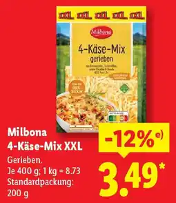 Lidl Milbona 4-Käse-Mix XXL Angebot