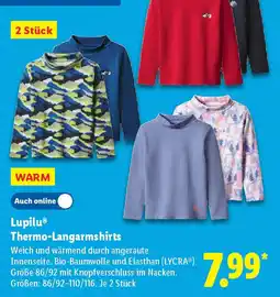 Lidl Lupilu Thermo-Langarmshirts Angebot