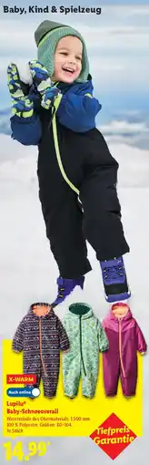 Lidl Lupilu Baby-Schneeoverall Angebot