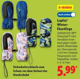 Lidl Lupilu Winter- Fäustlinge Angebot