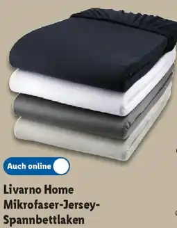Lidl Livarno Home Mikrofaser-Jersey- Spannbettlaken ca. 140-160x200 cm Angebot