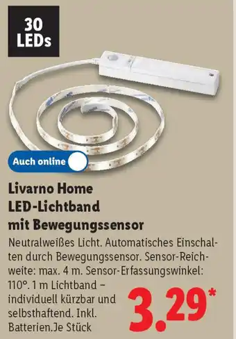 Lidl Livarno Home LED-Lichtband mit Bewegungssensor Angebot