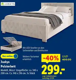 Lidl Juskys Polsterbett Angebot