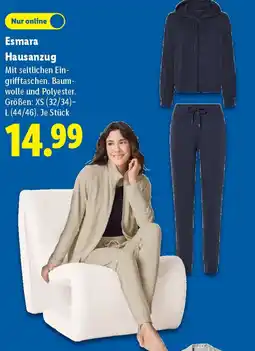Lidl Esmara Hausanzug Angebot