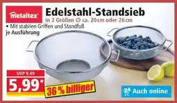 Norma Edelstahl-Standsieb Angebot