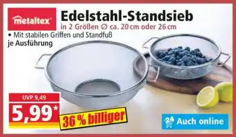 Norma Edelstahl-Standsieb Angebot