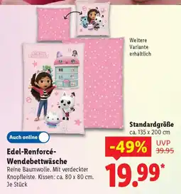 Lidl Edel-Renforcé- Wendebettwäsche Angebot