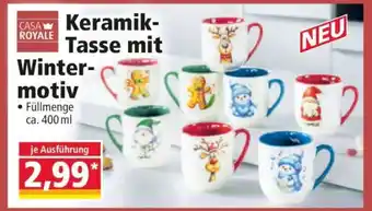Norma Keramik-Tasse mit Wintermotiv Angebot