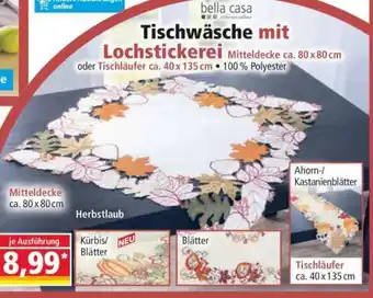Norma Tischwäsche mit Lochstickerei Angebot