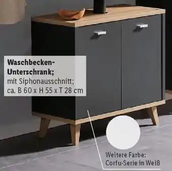 Lidl Livarno Waschbecken- Unterschrank Angebot