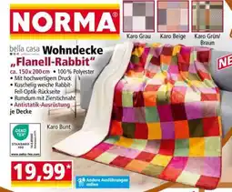 Norma Wohndecke Flanell-Rabbit Angebot