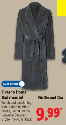 Lidl Livarno Home Bademantel Angebot