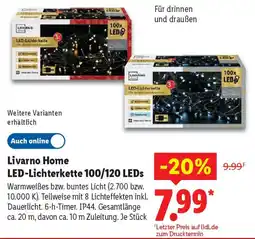 Lidl Livarno Home LED-Lichterkette 100/120 LEDs Angebot