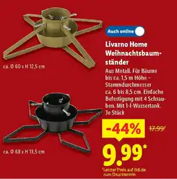 Lidl Livarno Home Weihnachtsbaum- ständer Angebot