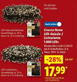 Lidl Livarno Home LED-Galaxie-/ Lichterkette 1.000 LEDs Angebot