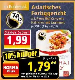 Norma Asiatisches Fertiggericht Angebot