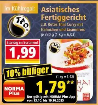 Norma Asiatisches Fertiggericht Angebot