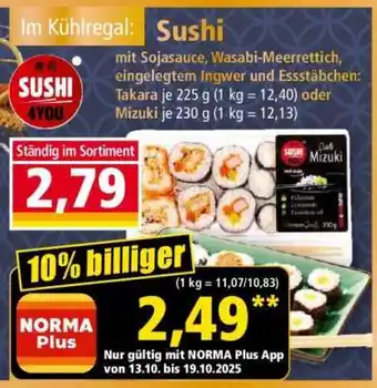 Norma Sushi Angebot