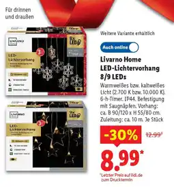 Lidl Livarno Home LED-Lichtervorhang 8/9 LEDs Angebot