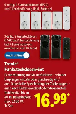 Lidl Tronic Funksteckdosen-Set Angebot