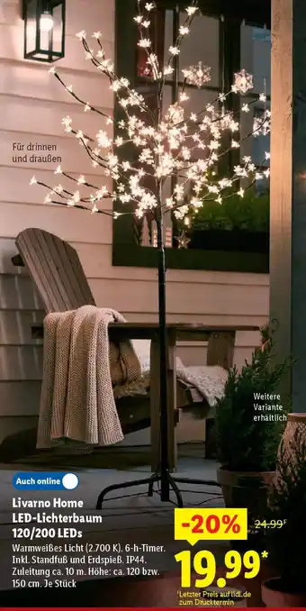 Lidl Livarno Home LED-Lichterbaum 120/200 LEDs Angebot