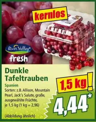 Norma Dunkle Tafeltrauben Angebot