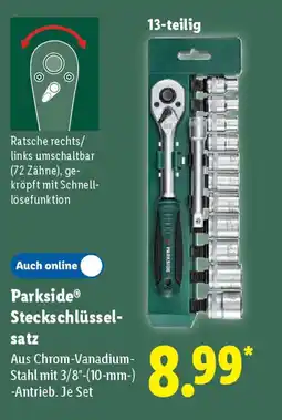 Lidl Parkside Steckschlüssel- satz Angebot