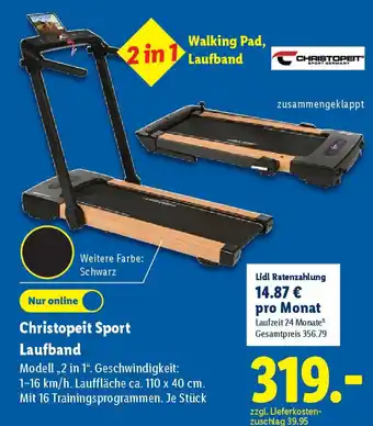 Lidl Christopeit Sport Laufband Angebot