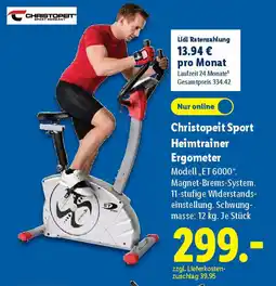 Lidl Christopeit Sport Heimtrainer Ergometer Angebot