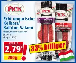 Norma Echt ungarische Kolbasz/Balaton Salami Angebot