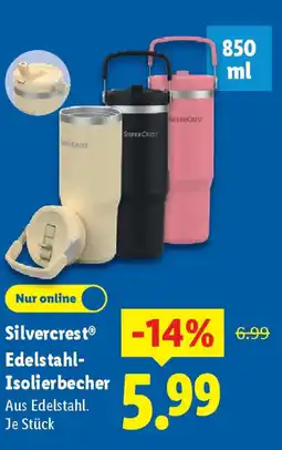 Lidl Silvercrest Edelstahl- Isolierbecher Angebot