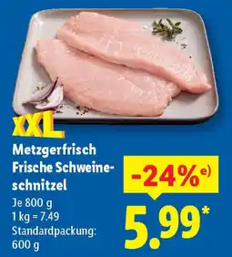 Lidl Metzgerfrisch Frische Schweine- schnitzel Angebot