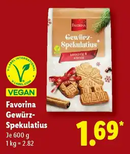 Lidl Favorina Gewürz- Spekulatius Angebot