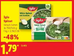 Lidl Iglo Spinat Angebot